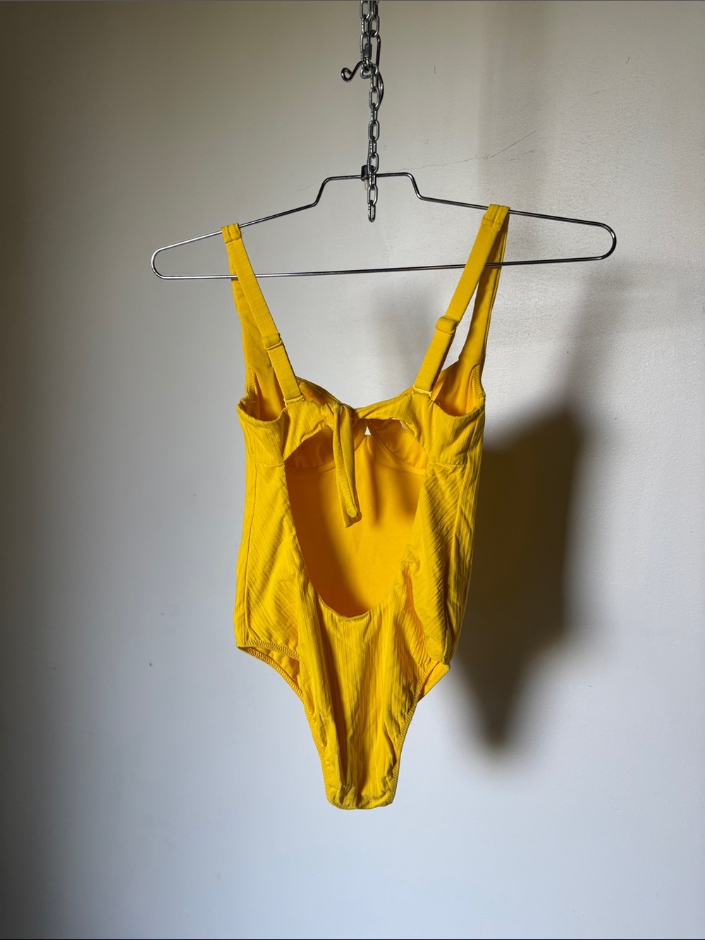 Calzedonia Cobey *YELLOW Ribbed One-Piece Swimsuit from Italia Size Small - Picture 5 of 10